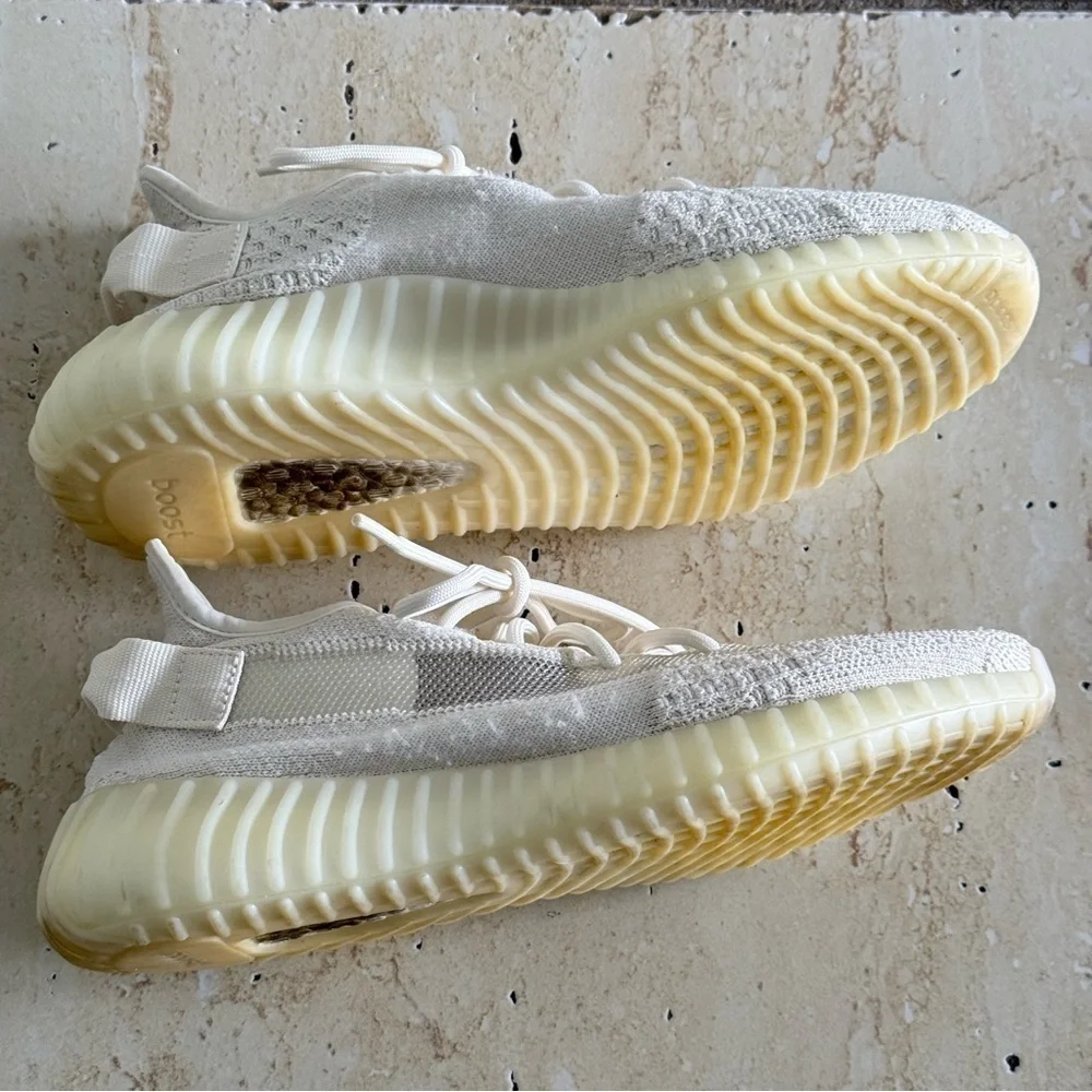 YZY White Sneakers, Size 9US, Authentic